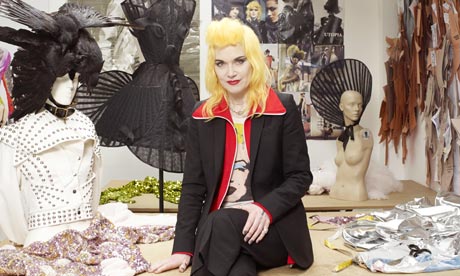 Pam Hogg in her London studio