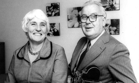 Joyce Robertson with her husband, James