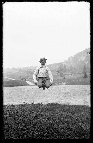 DPLA: Benjamin Sewall Blake jumping