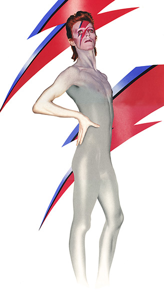 David Bowie by Duffy: Aladdin Sane Full Length (Ziggy Stardust. Image Taken For The Centrefold Us