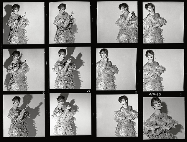 David Bowie by Duffy: Scary Monster contact sheet (Never Before Seen In Press)