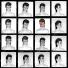 David Bowie by Duffy: Aladdin Sane contact sheet