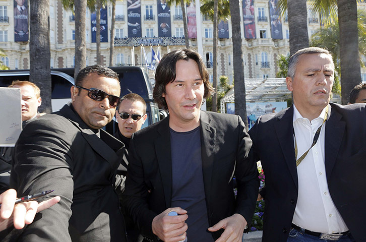Cannes photocalls: Keanu Reeves arrives at the Man of Tai Chi photocall