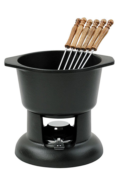homes - 70s: cast iron fondue set