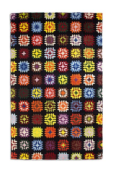 homes - 70s: multi-coloured rug