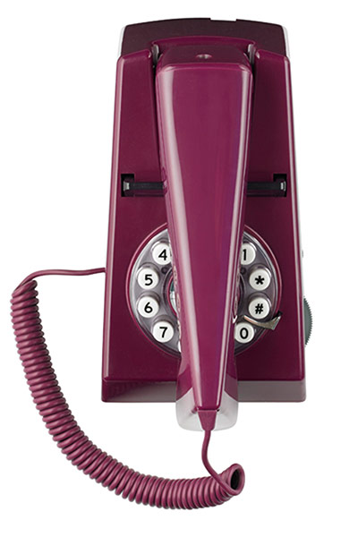 homes - 70s: purple telephone 