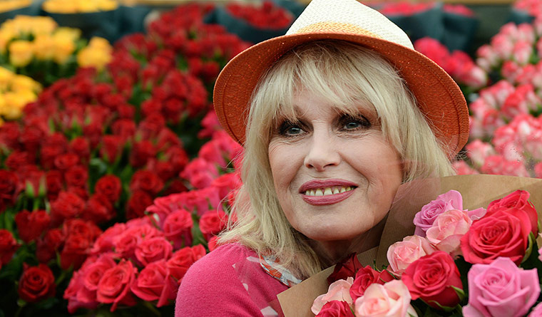 Chelsea: Joanna Lumley poses for pictures at the Chelsea Flower Show in London