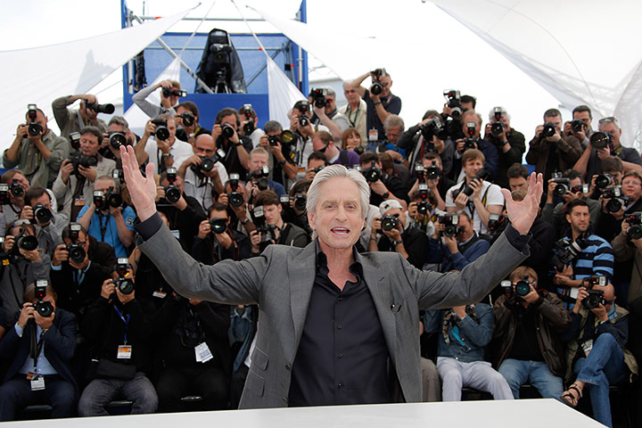 Cannes photocalls: Michael Douglas poses for photographers at the Behind the Candelabra photoc