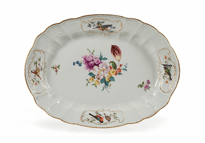 First Time Out : Oval dish from service used by Ferdinand de Rothschild 