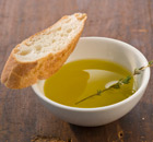 A dish of olive oil