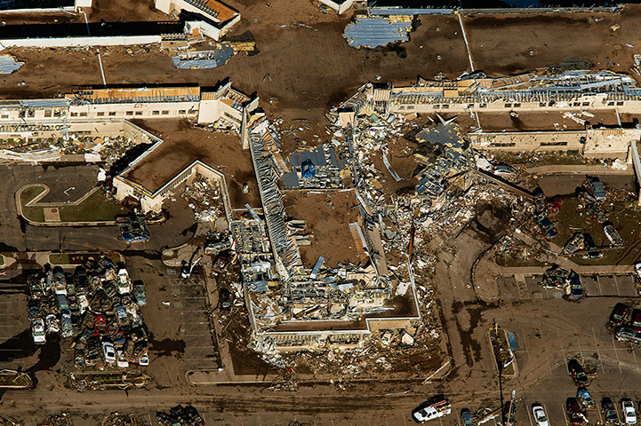 Moore aerials: The Moore Medical Centre was destroyed 