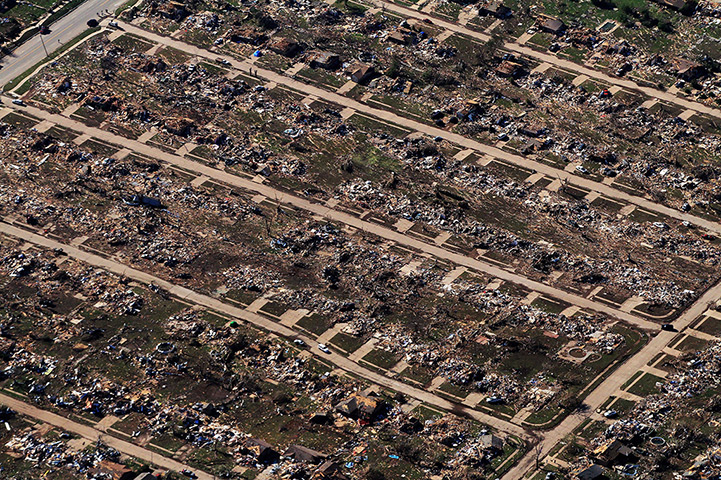 Moore aerials: Hundreds of properties were destroyed