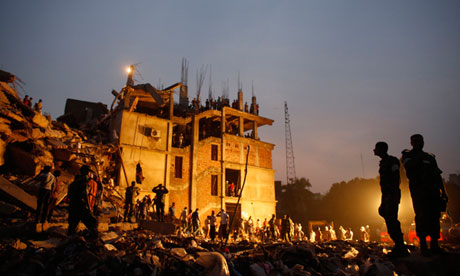 The Rana Plaza building in Savar outside Dhaka