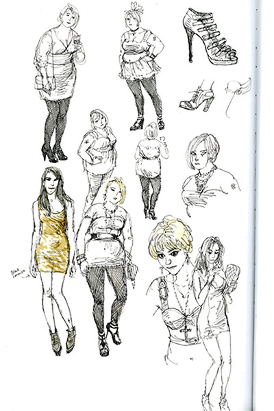Posy Simmonds sketchbook: Posy Simmonds - Sketchbook 