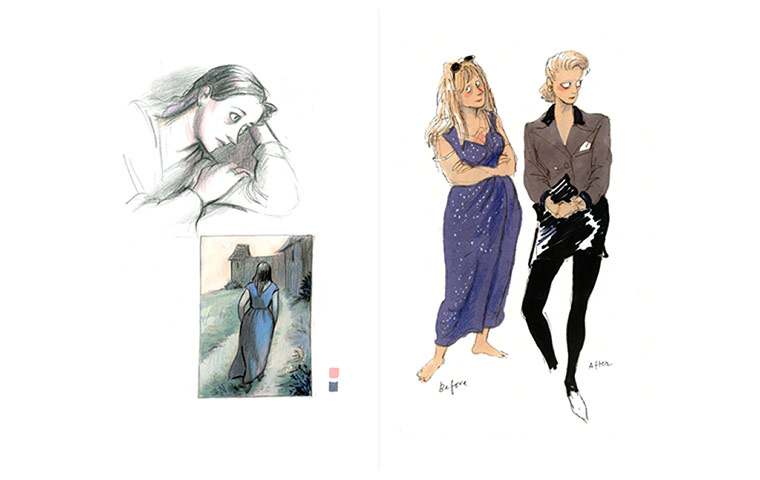 Posy Simmonds sketchbook: Posy Simmonds sketchbook