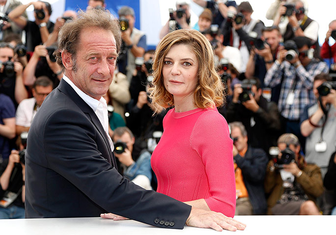 Cannes photocalls: Actors Vincent Lindon and Chiara Mastroianni 