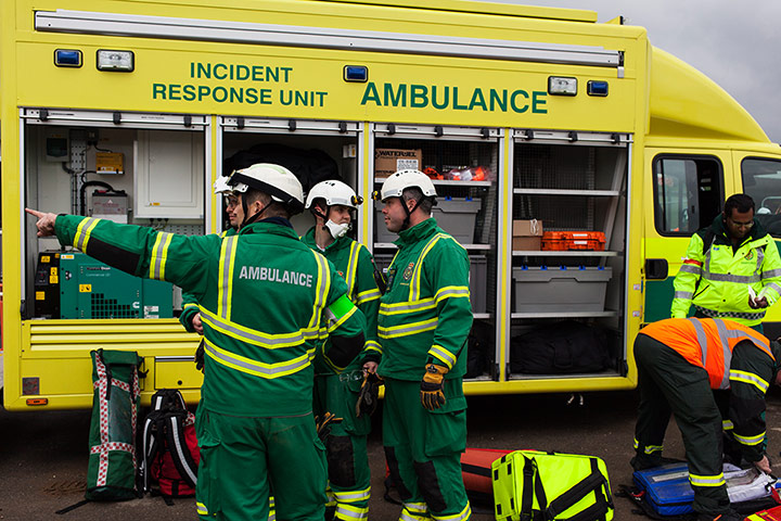 Disaster Exercise: Ambulance service on site