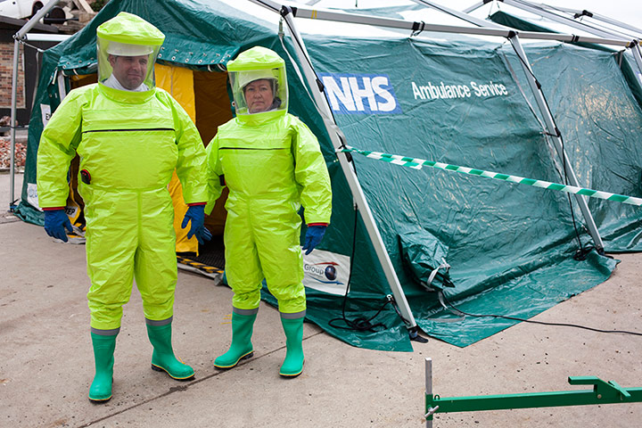 Disaster Exercise: Decontamination area