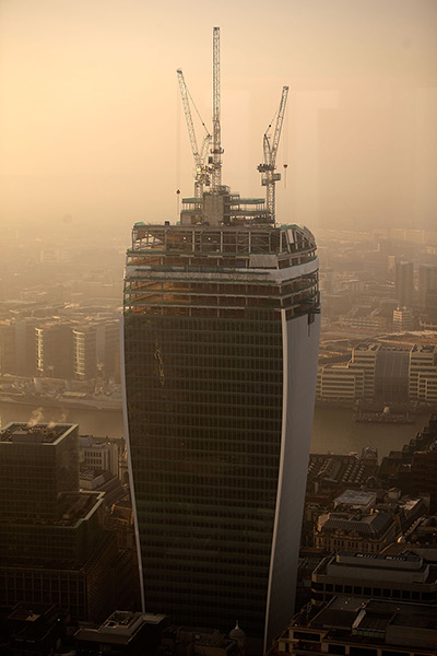Hated buildings: Construction continues on the 20 Fenchurch Street skyscraper