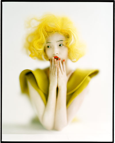 Tim Walker - in pictures: Tim Walker - Xiao Wen in Yellow Marilyn wig<