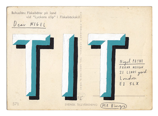 Snapshot: Nigel Payne postcard