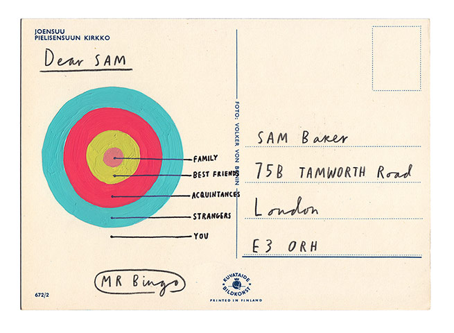 Snapshot: Sam Baker postcard