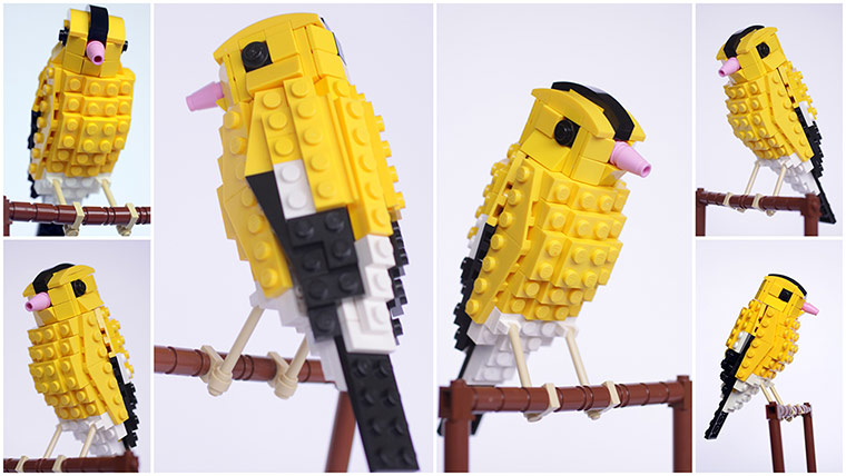 Lego Birds: North America: Andy the American goldfinch