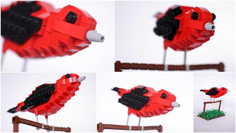 Lego Birds: North America: Scotty the Scarlet Tanager