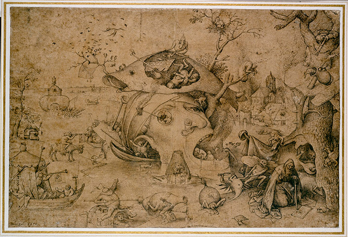 Old master drawings: Pieter Bruegel the Elder (1525/30-1569), The Temptation of St Anthony