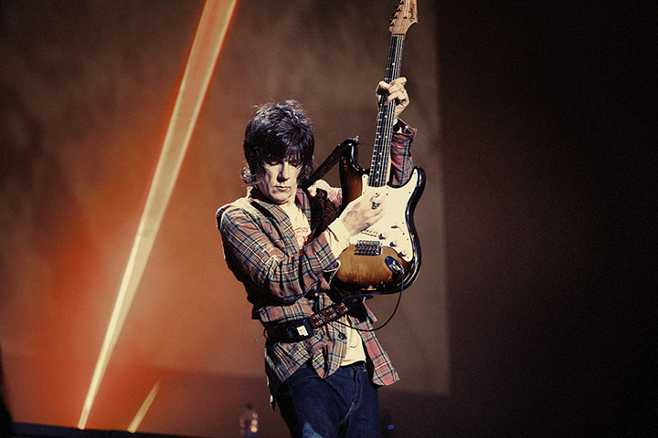 Stone Roses: John Squire performing