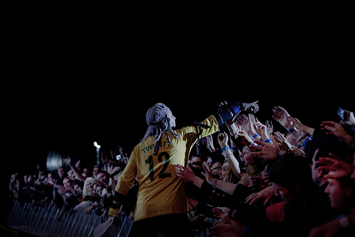 Stone Roses: Reni with the crowds at Heaton Park