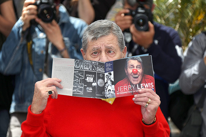 Cannes photocalls: Jerry Lewis is being honoured at Cannes 