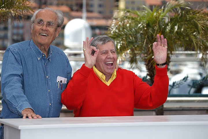 Cannes photocalls: Michael Legrand and Jerry Lewis 