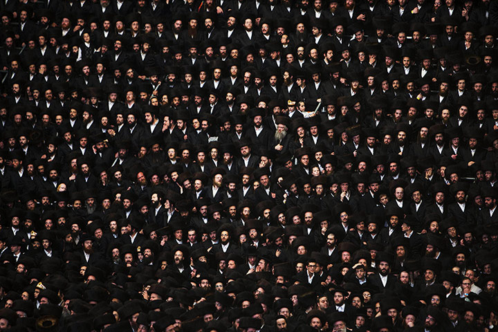 20 Photos: Ultra-Orthodox Jewish men attend the wedding of Shalom Rokeach in Jerusalem