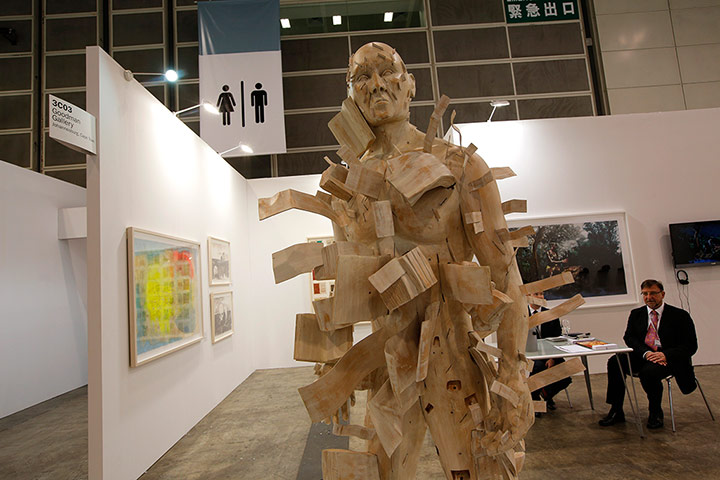 Art Basel: 'Man Loses History' by South African artist Clive Van Den Berg 