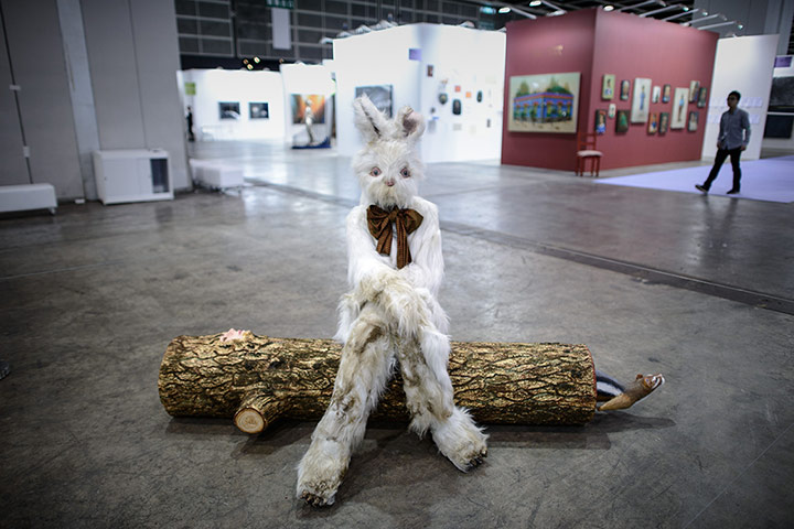 Art Basel: 'Log Lady and Dirty Bunny' by Marnie Weber
