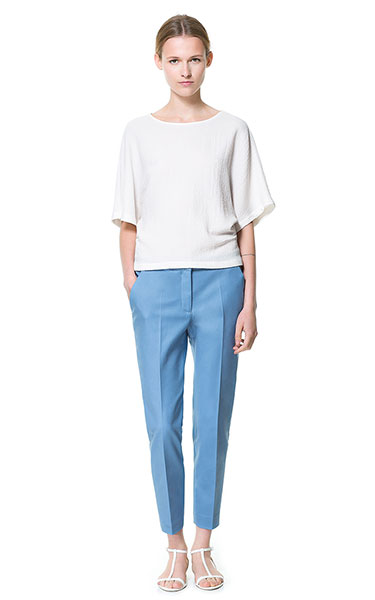 women's fashion gallery: Cropped Trousers