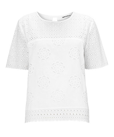 women's fashion gallery: Broderie blouse