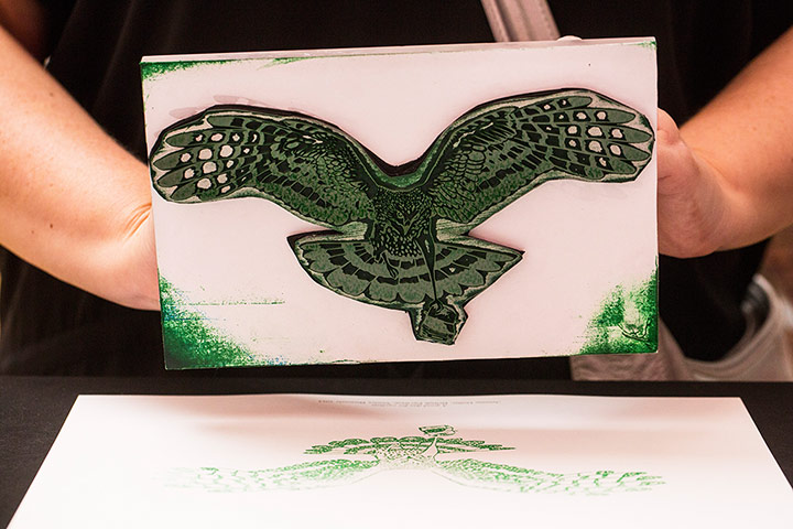 Great Britain pavilion : A visitor print of 'A Good Day for Cyclists'