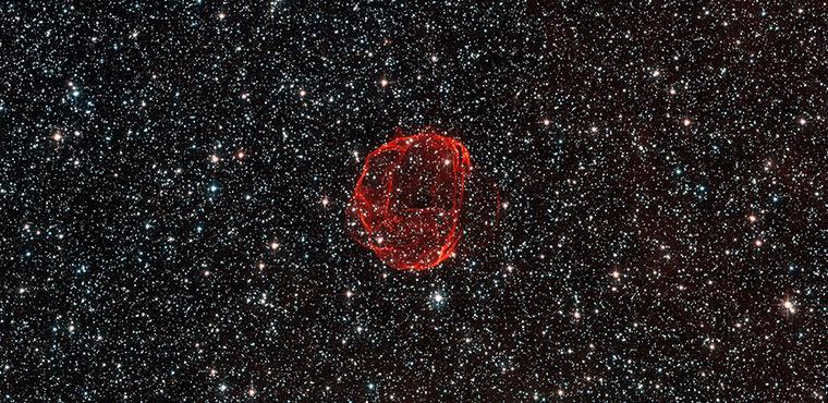 A month in Space: Delicate wisps of gas make up an object known as SNR 0519