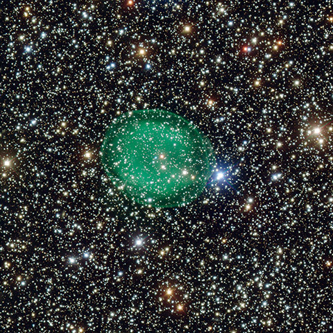A month in Space: green planetary nebula IC 1295