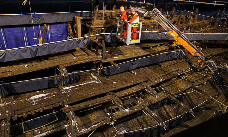 New Mary Rose museum: The interior of the Mary Rose museum