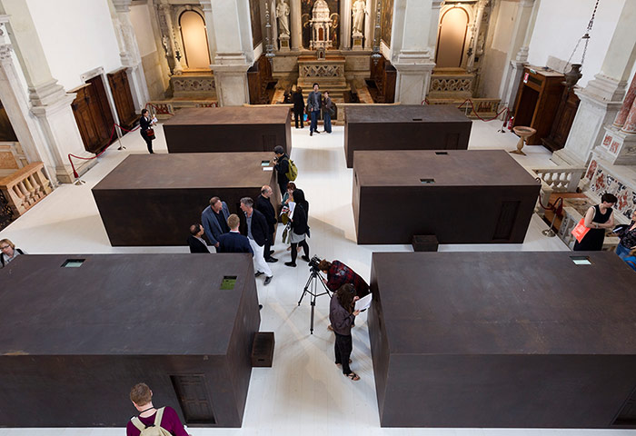 Venice biennale: A general view of Ai Wei Wei's S.A.C.R.E.D. 