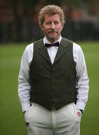 Victorian cricket match: Author Sebastian Faulks