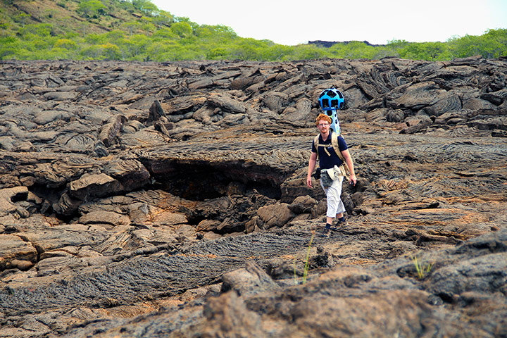 Galapagos island: Catlin Seaview Survey on land
