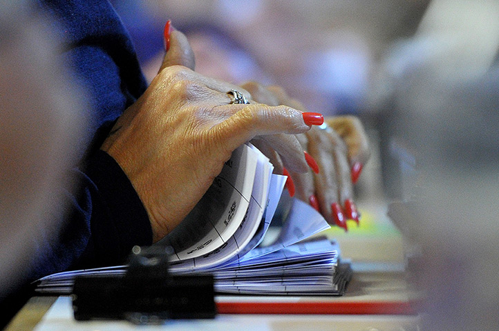 Local elections: Votes are counted at Oaklands Snooker Club in Cinderford, Gloucestershire