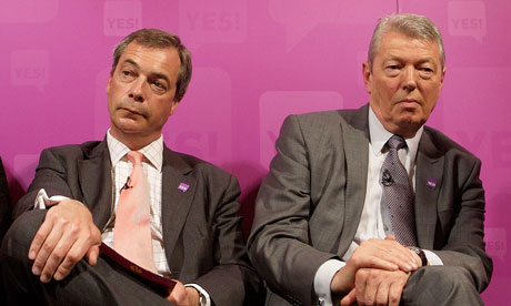 Nigel Farage and Alan Johnson