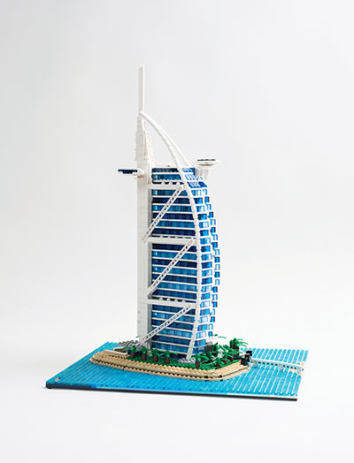 Lego architecture: Burj Al Arab, Dubai