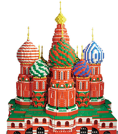 Lego architecture: St Basil's Cathedral Moscow
