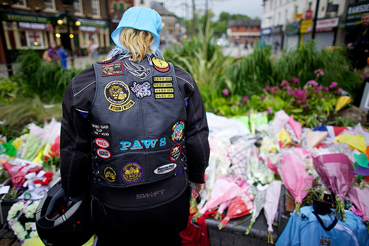 Middleton motorbike rally: Floral tribute